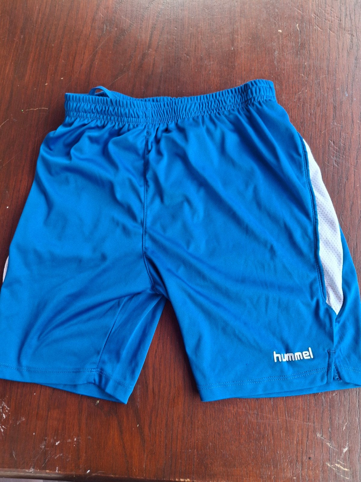 Hummel sportshort blauw - maat 164, Ophalen of Verzenden