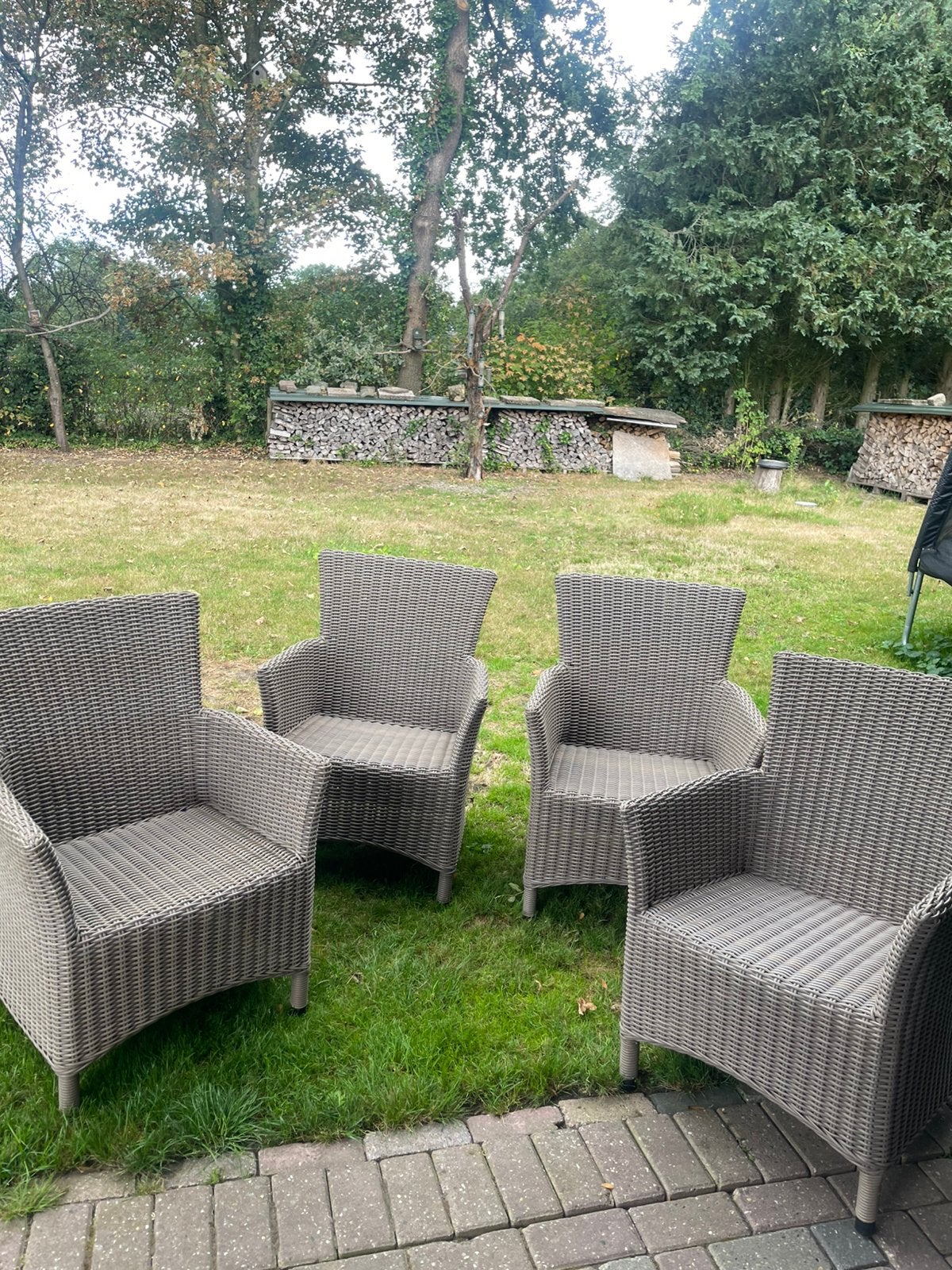 Tuinstoell 4 stuks nog netjes, Ophalen, Zo goed als nieuw, Kunststof