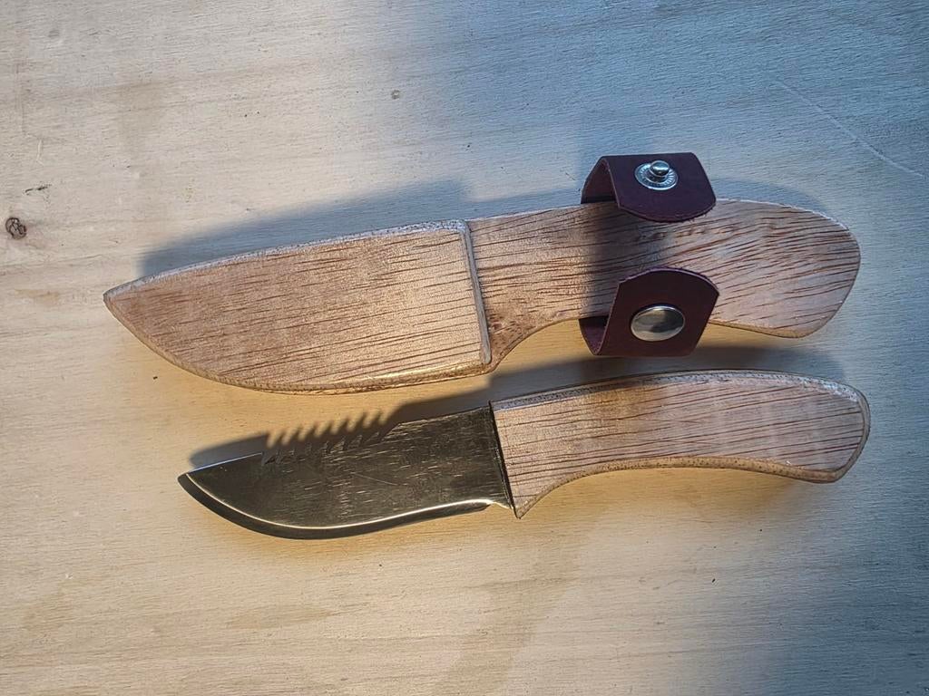 Handgemaakt Kampeer Mes, Hobby en Vrije tijd, Overige Hobby en Vrije tijd, Zo goed als nieuw, Ophalen of Verzenden