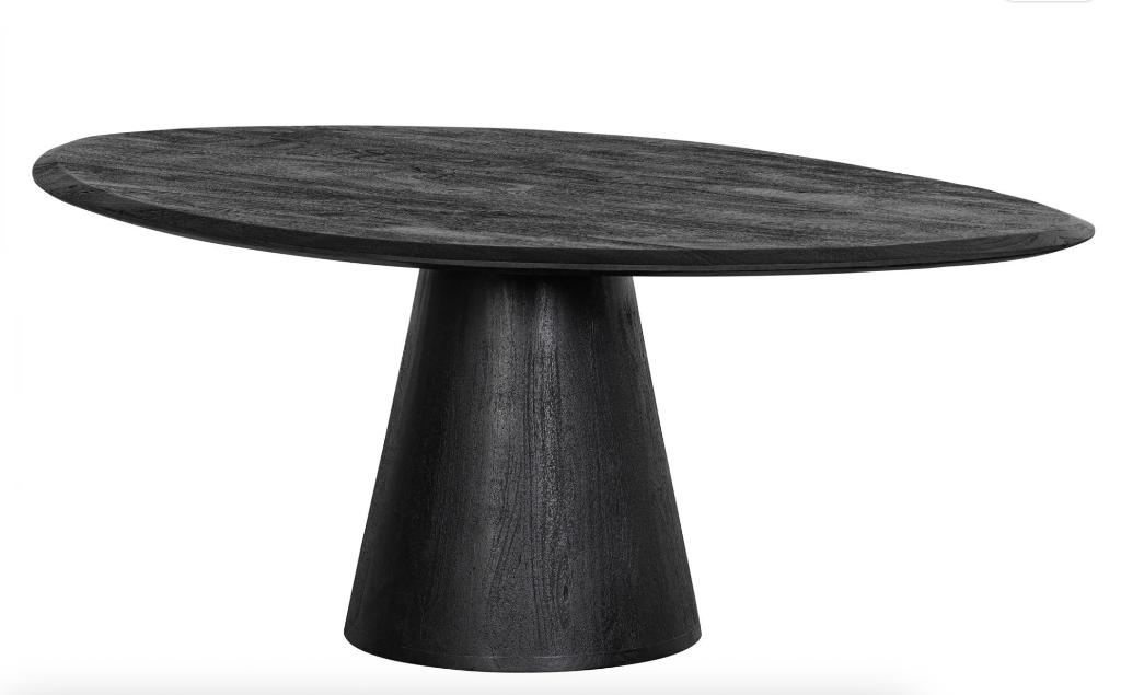 WOOOD salontafel Posture Zwart | Van €349, nu, Huis en Inrichting, Tafels | Salontafels, 50 tot 100 cm, Rond, Nieuw, Woood
