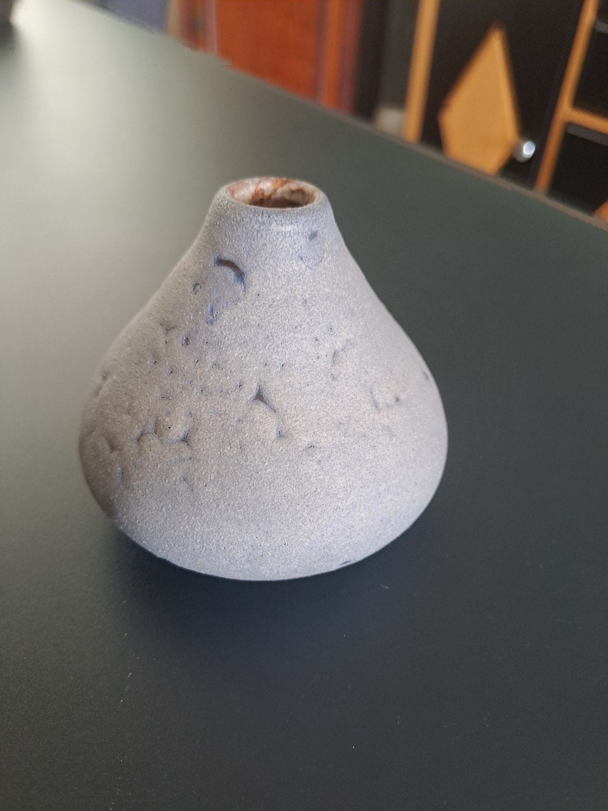 Mobach bolvaasje, Ophalen, Blauw
