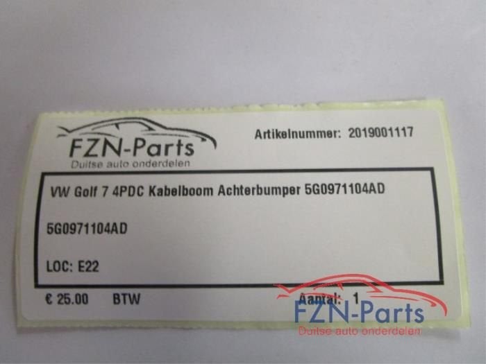 PDC kabelboom Volkswagen Golf (22737107), Auto-onderdelen, Ophalen of Verzenden, Gebruikt