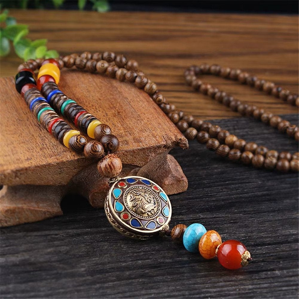 handgemaakte ketting uit Nepal, Overige materialen, Info@timmergems.nl, Bruin, Verzenden