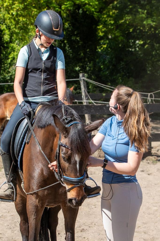Pony en Paardrijles op onze paarden prive of met twee in EDE
