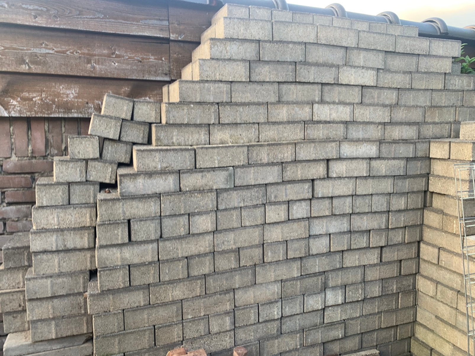 Gratis beton klinkers, Tuin en Terras, Ophalen, Gebruikt, Beton, Klinkers