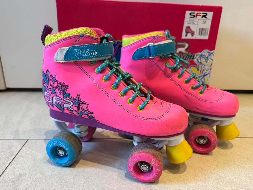 SFR Vision Rolschaatsen maat 37 (vallen als maat 35), Ophalen, Zo goed als nieuw, Kinderen