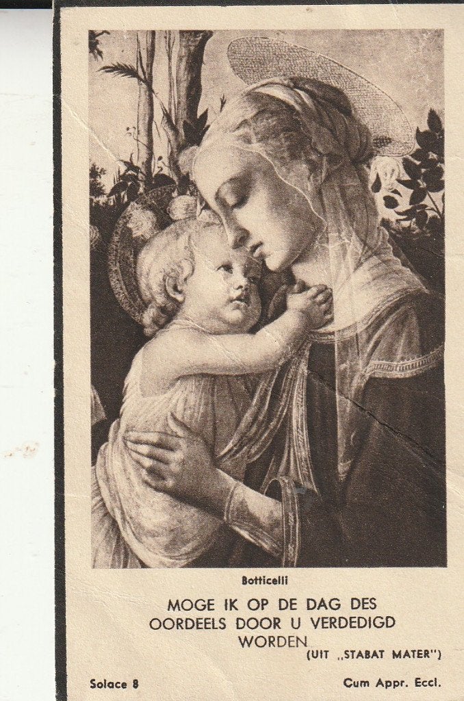 Bidprentje Franciscus Oerlemans 1878-1961, Verzamelen, Bidprentjes en Rouwkaarten, Ophalen of Verzenden, Bidprentje