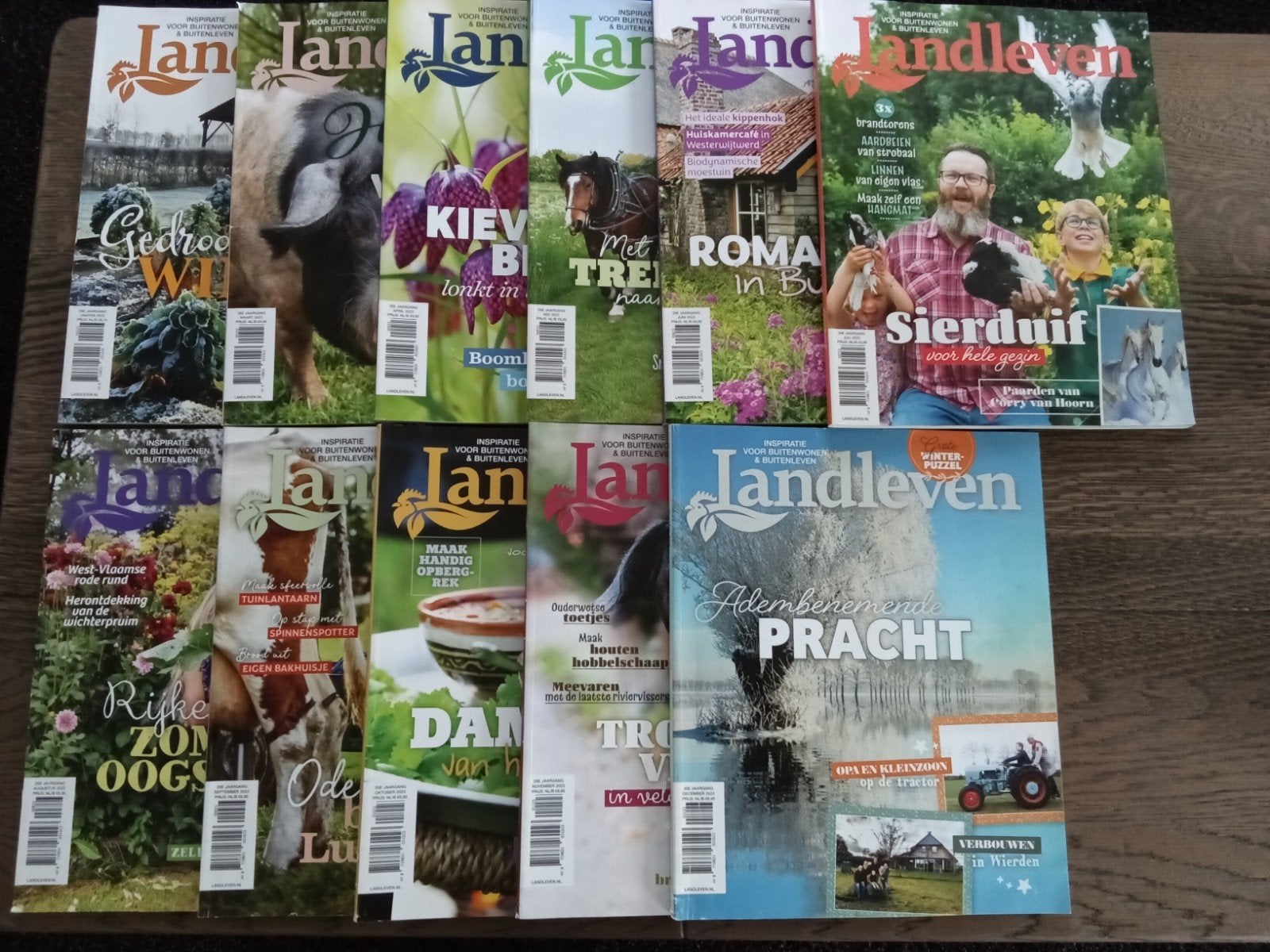 11x Landleven tijdschriften 2023 - complete jaargang, Ophalen of Verzenden, Gelezen, Overige typen