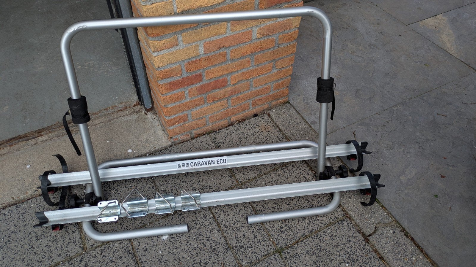 Fietsenrek voor op een vouwwagen of caravan., Ophalen, Zo goed als nieuw