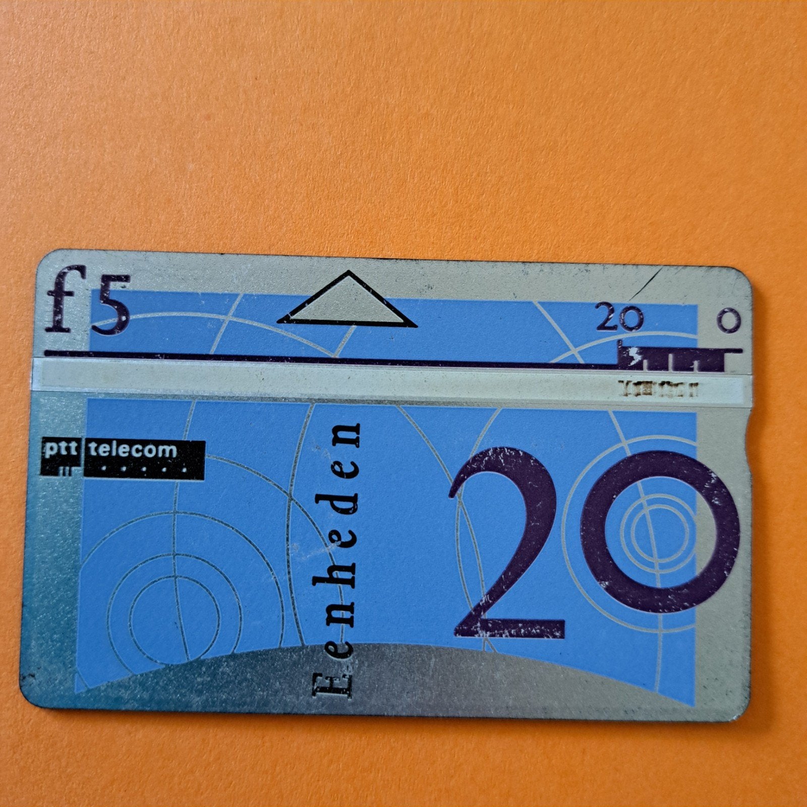 PTT Telecom telefoonkaart f5 20 eenheden, Verzamelen, Telefoonkaarten, Ophalen of Verzenden, Nederland