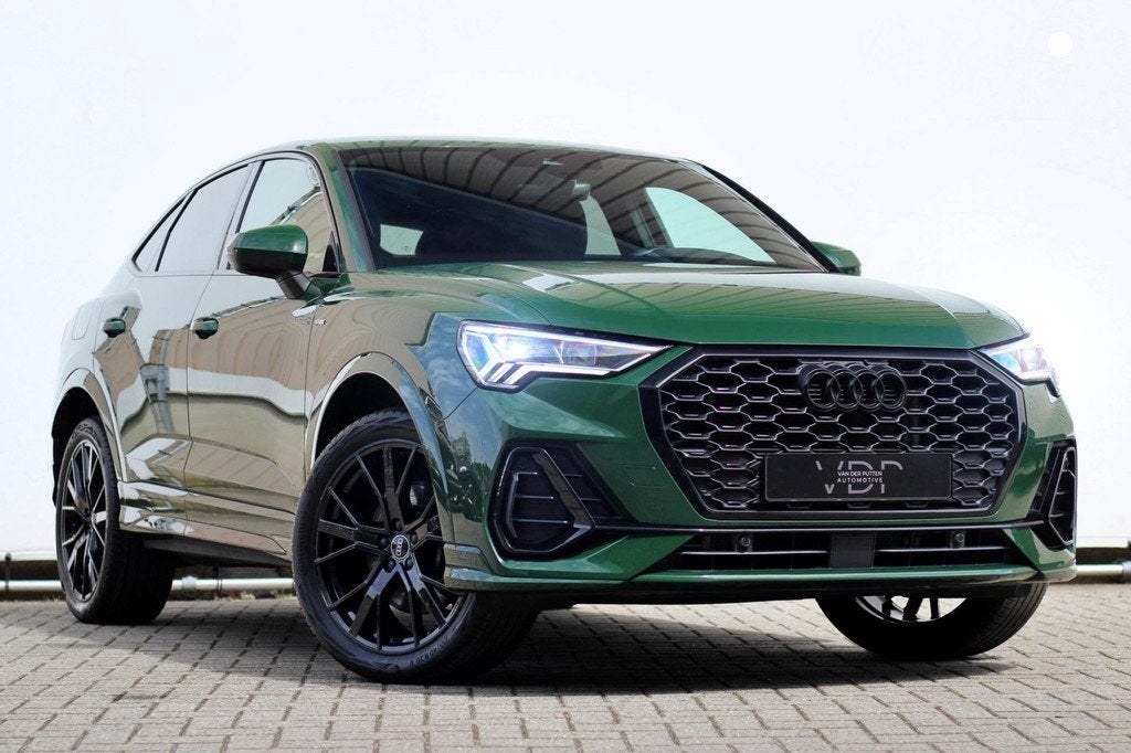 Audi Q3 Sportback 45 TFSIe | Exclusive | 2 x S-line | Memory, Auto's, Gebruikt, Zwart, Leder en Stof, Hybride Elektrisch/Benzine