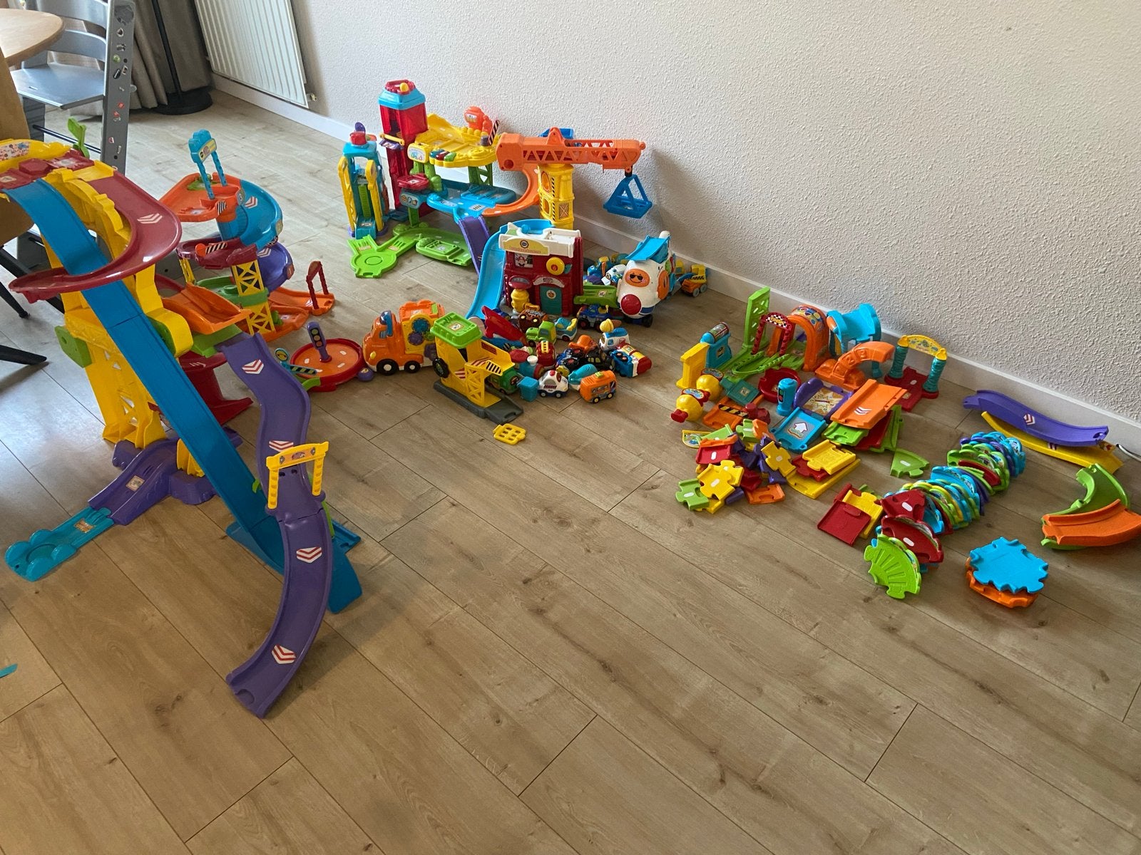 Grote Toet Toet Auto collectie met veel banen en auto's, Ophalen, Gebruikt