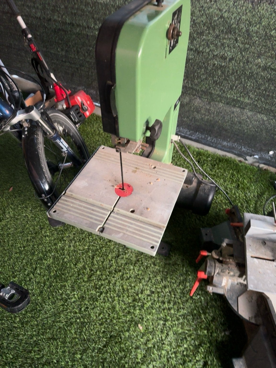 Rexon Profiline BS10SA Lintzaag - Gebruikt maar functioneel, Doe-het-zelf en Verbouw, Ophalen, Gebruikt, 30 tot 70 mm, Lintzaag