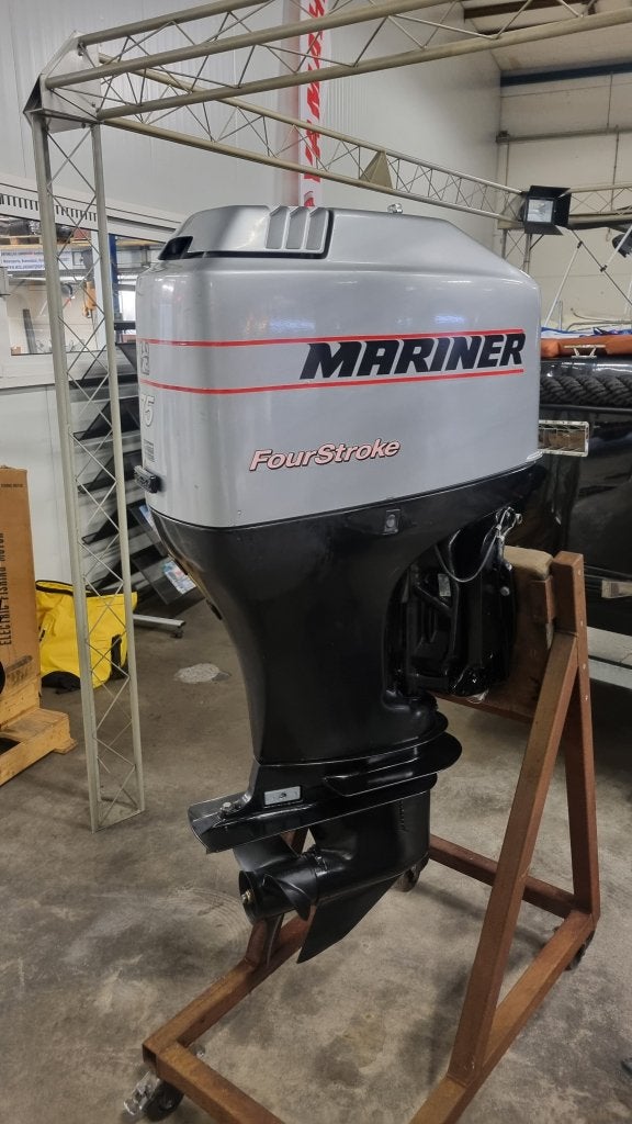 Mariner (Mercury) 75 ELPT 4-takt langstaart met powertrim, Gebruikt, Benzine, Buitenboordmotor, 30 pk of meer
