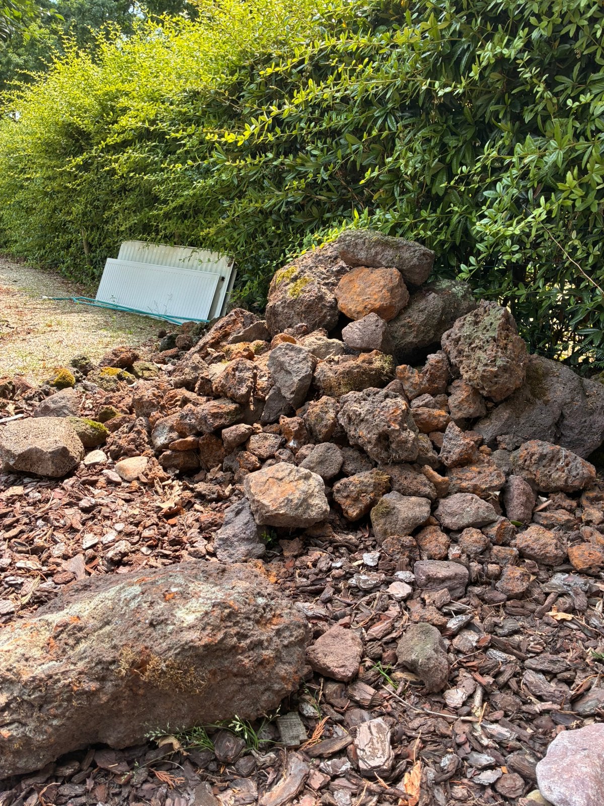 Grote partij lavastenen voor tuin of decoratie, Ophalen, Gebruikt, Bruin, Kei