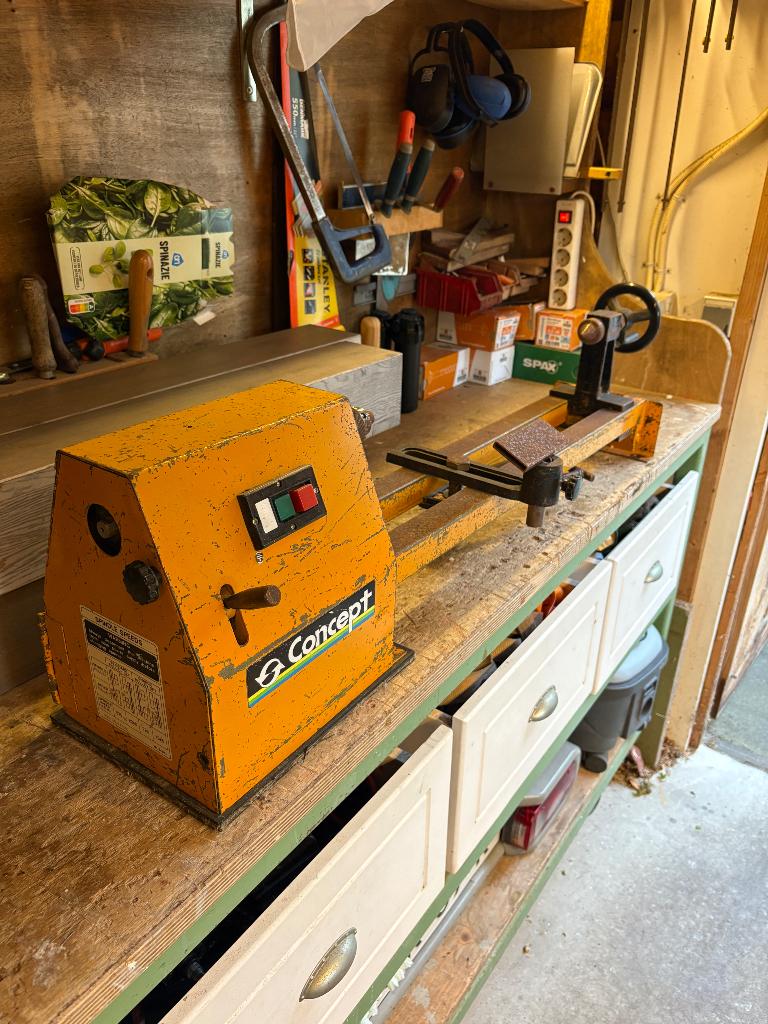 Hout Draaibank, Doe-het-zelf en Verbouw, Draaibanken, Ophalen, Gebruikt, Houtdraaibank