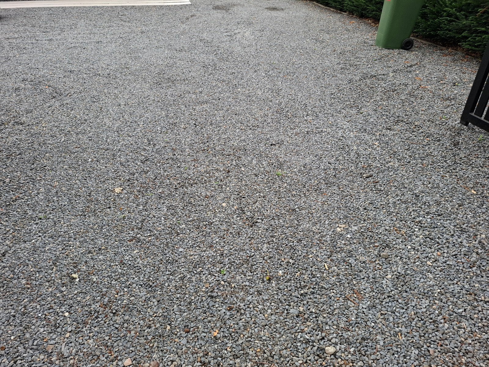 Grote partij antraciet Grind + matten (ong 170m2), Tuin en Terras, Grind, Keien en Split, Ophalen, Zo goed als nieuw, Antraciet