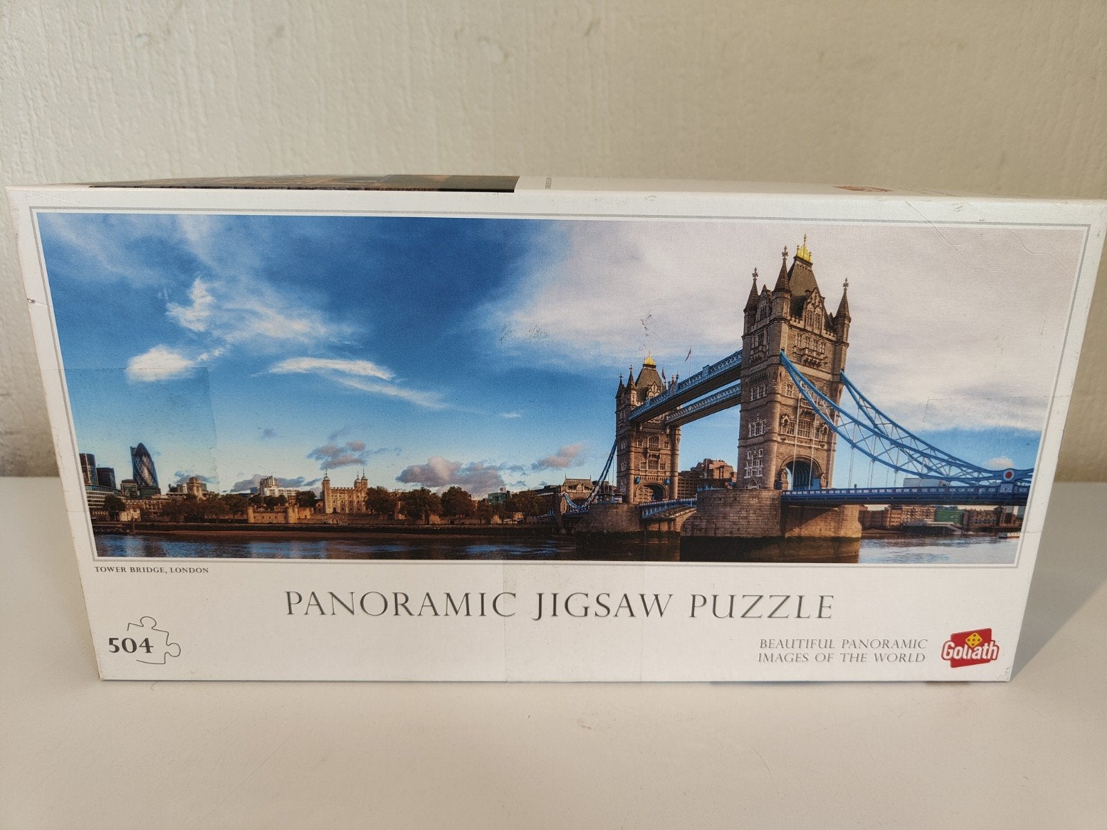 Panoramische puzzel Tower Bridge Londen 504 stukje, Ophalen of Verzenden, Minder dan 500 stukjes, Gebruikt, Legpuzzel