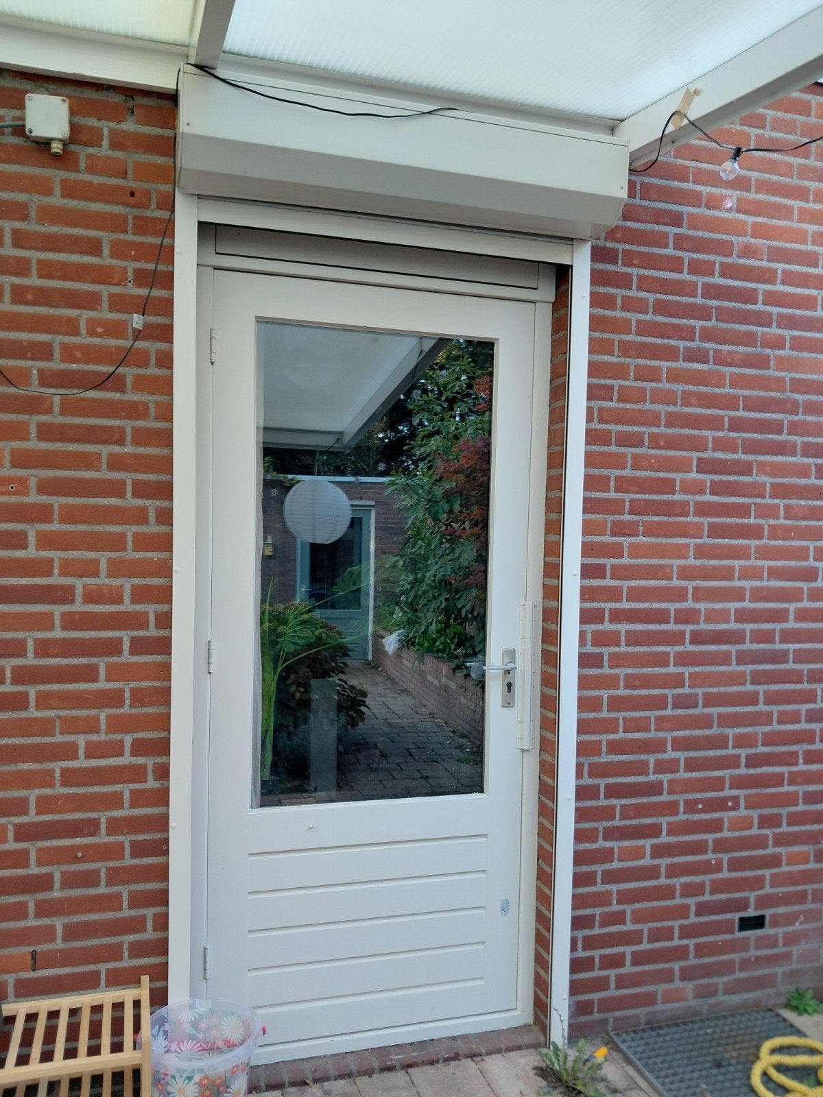Rolluik wit 103,5 breed x 253hoog, Ophalen, Gebruikt, Minder dan 100 cm, Wit