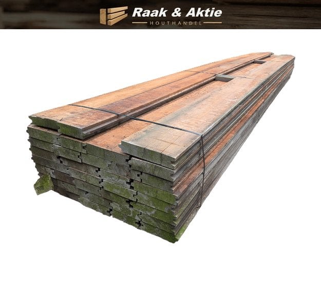 42 m2 Azobé hardhouten damwand 6 cm dik - nr: HP75, Ophalen, 250 cm of meer, Planken, Hardhout