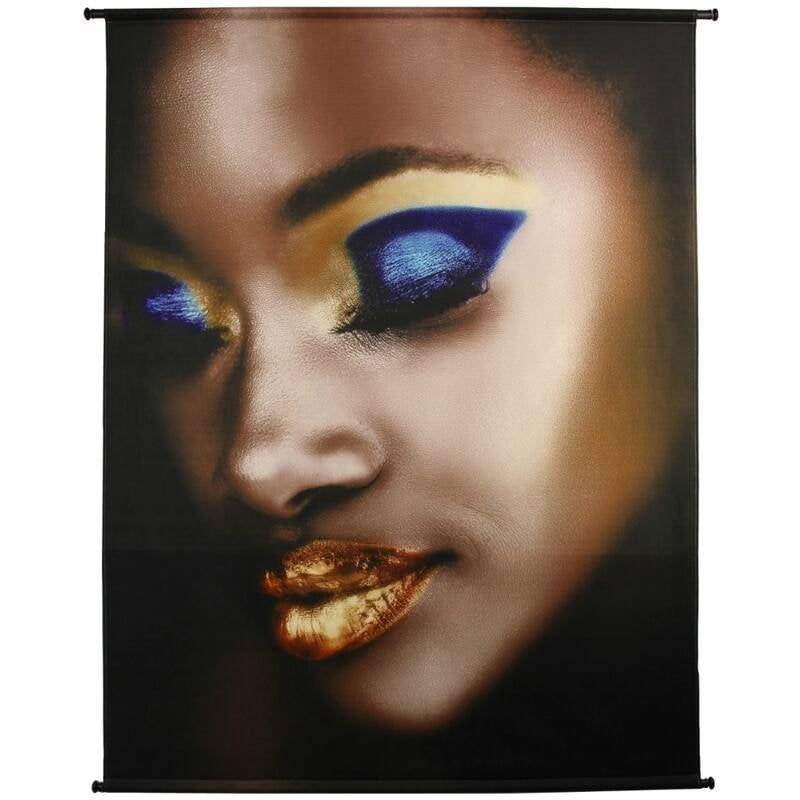 NIEUW! Wandkleed lady make-up 140x170cm, 140 cm, Meerkleurig, Nieuw, Klassiek