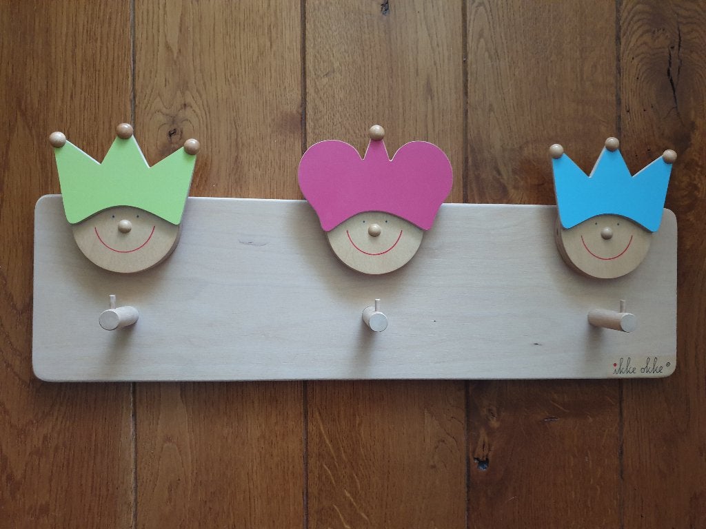 Houten kinder kapstok van het handgemaakte merk Ikke Okke, Nieuw, Ophalen of Verzenden, Minder dan 100 cm, Kinderkapstok