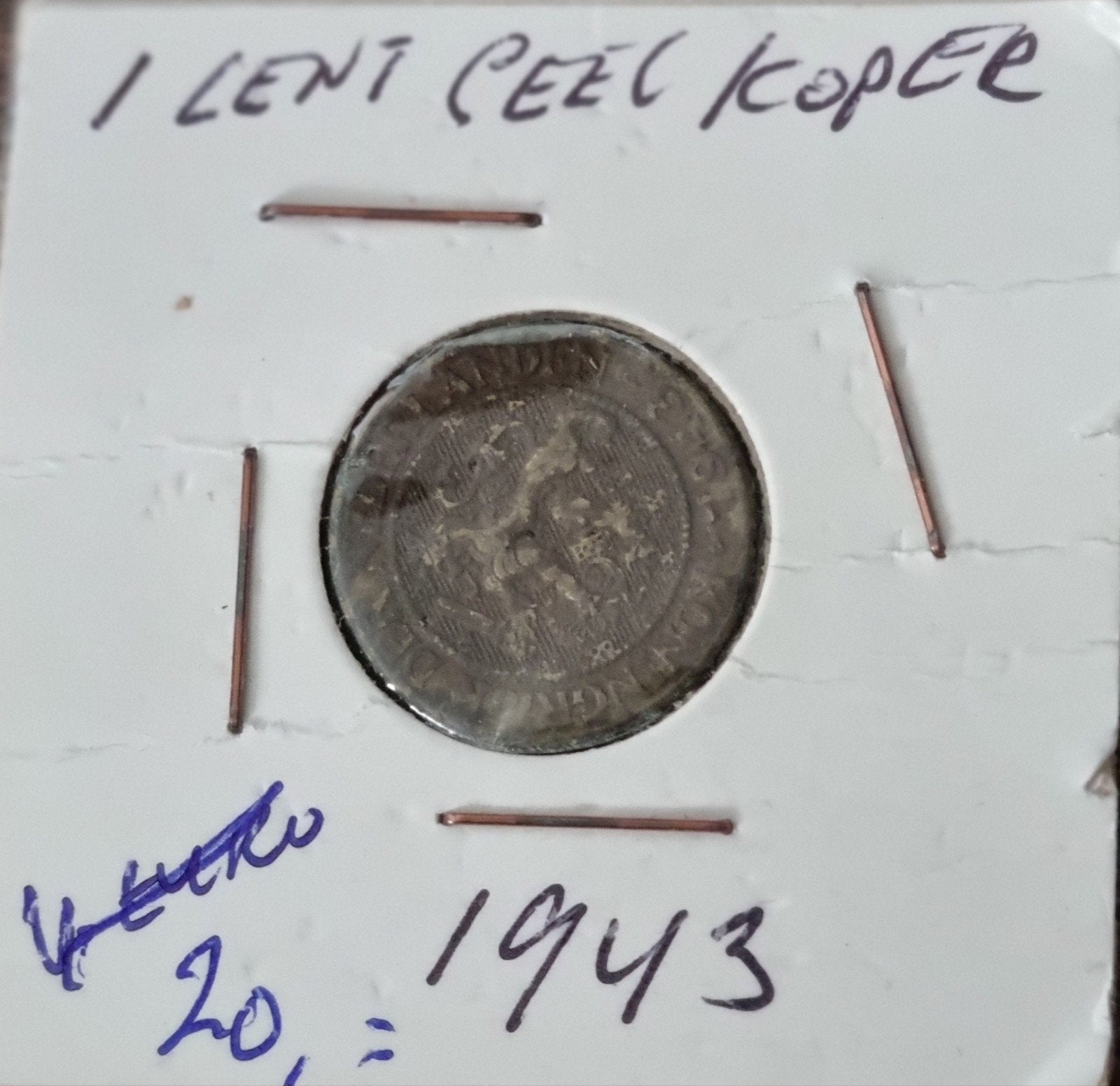 Oude munten: 1 Duit 1805, 1 Cent 1943, Kreutzer 1819, Postzegels en Munten, Munten | Nederland, Setje, Overige waardes, Vóór koninkrijk