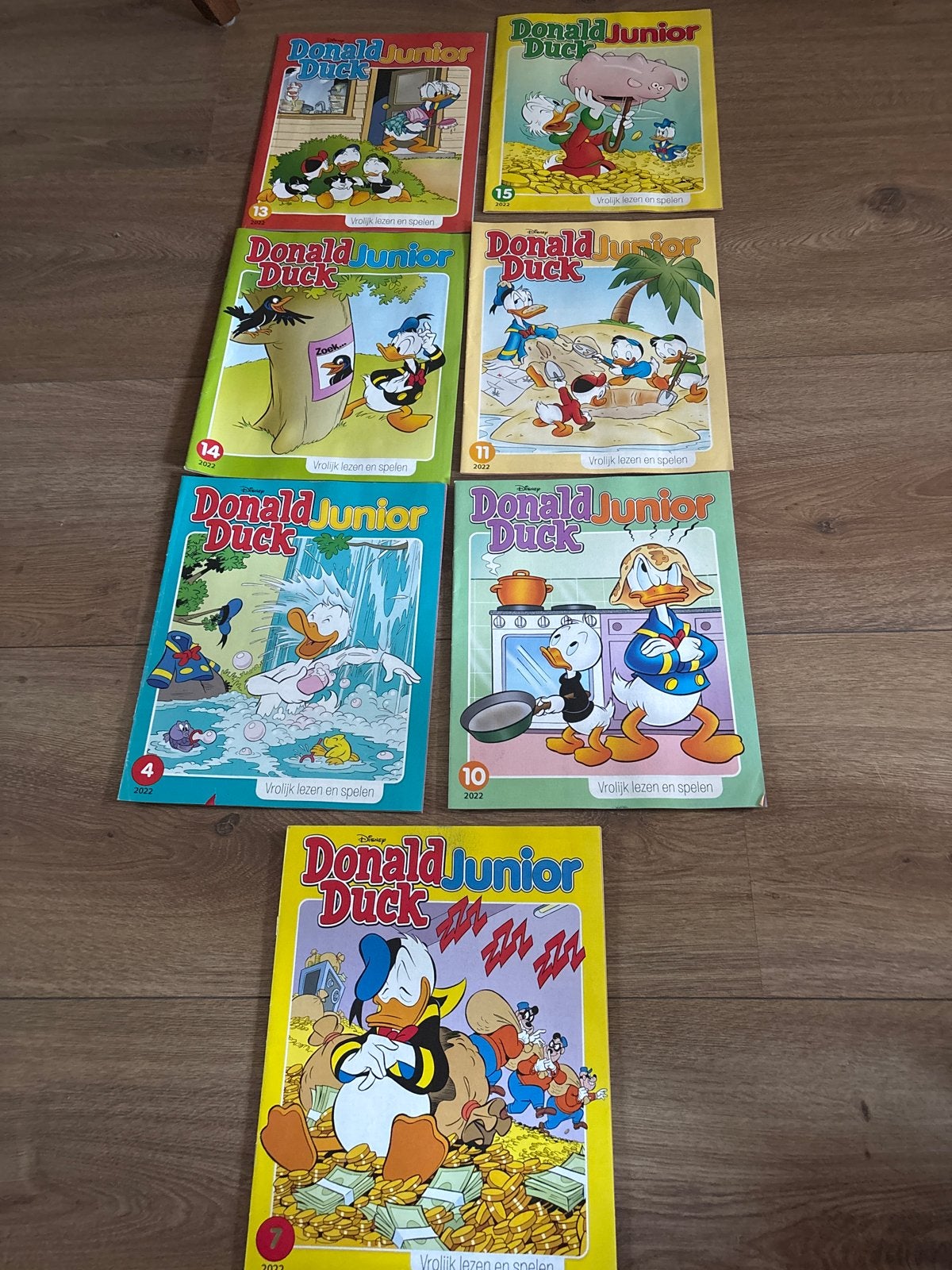 Donald Duck Junior - Complete serie 2022 (7 stripboeken), Complete serie of reeks, Ophalen, Zo goed als nieuw