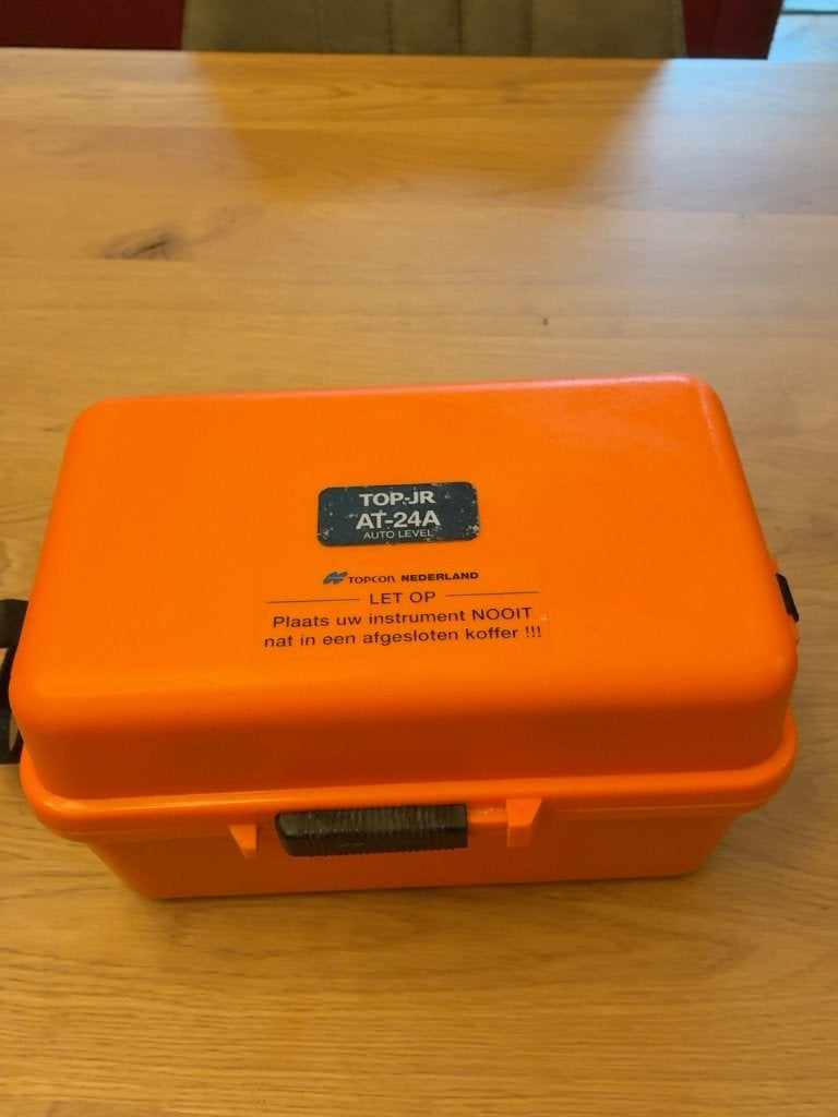 Topcon AT-24A automatisch waterpas + koffer, Verzenden, Zo goed als nieuw, Overige meters