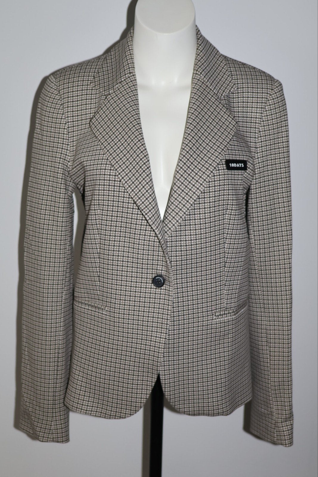 10 Days Ruit Blazer Jasje Maat 36 / S, Bruin, 10Days.nl, NL, Ophalen of Verzenden