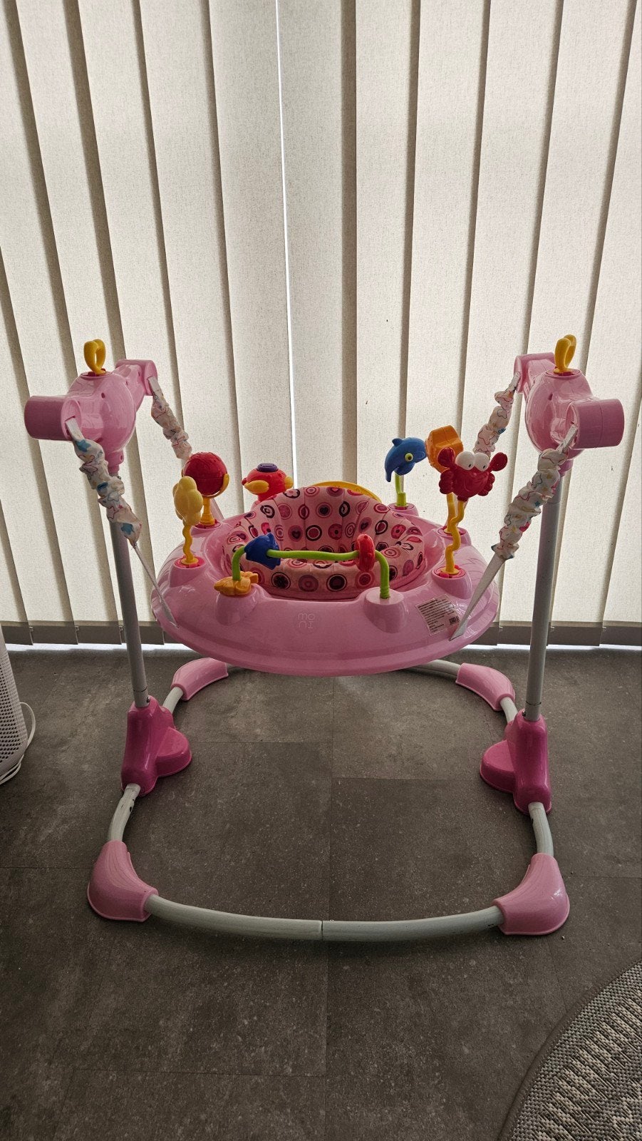 Roze Baby Jumperoo met Speeltjes, Kinderen en Baby's, Speelgoed | Babyspeelgoed, Ophalen, Zo goed als nieuw, Overige typen