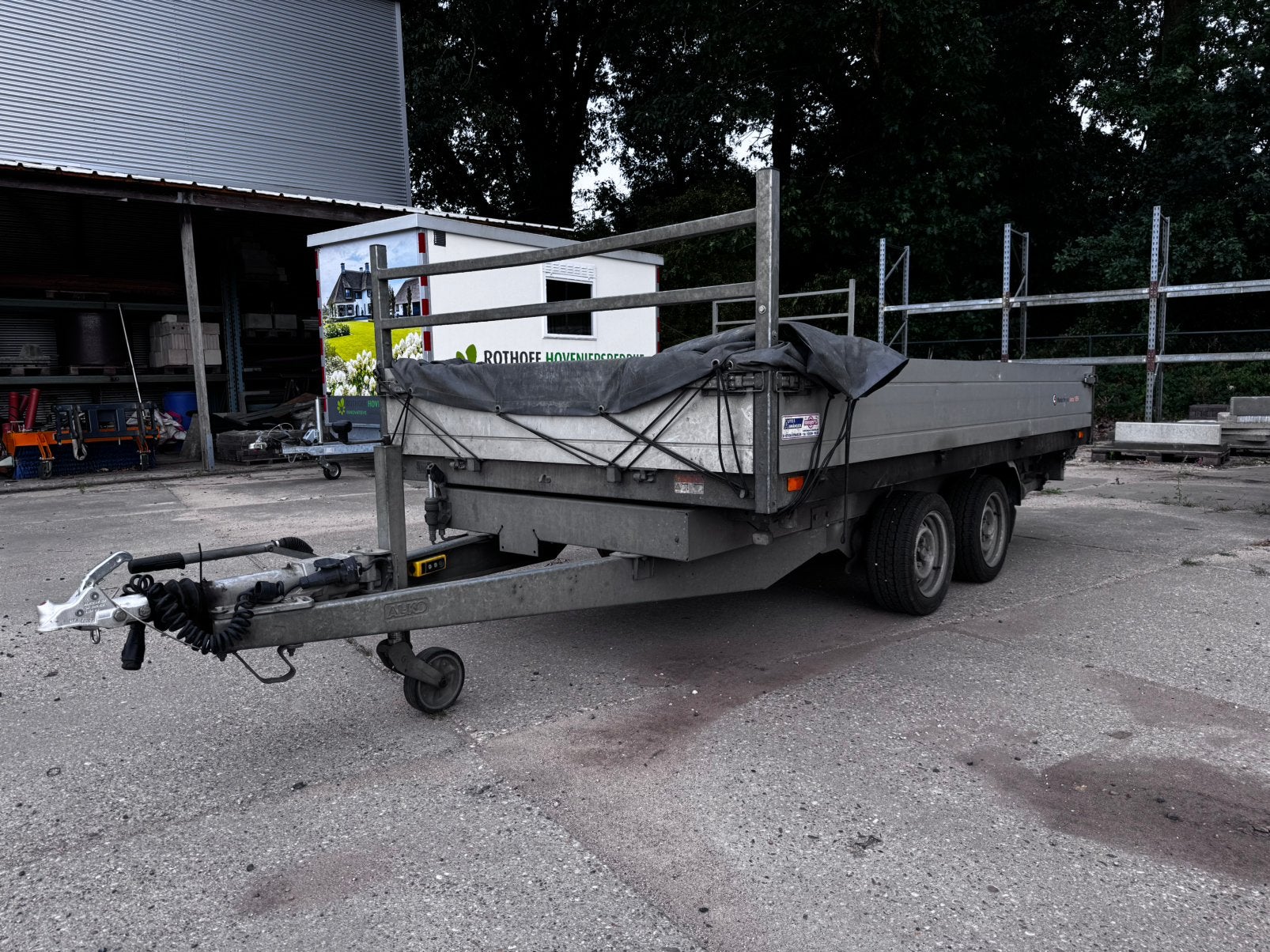 Saris KS 356 3500kg  bj 2022 3 zijdige kipper + oprijplaten, Ophalen, Gebruikt