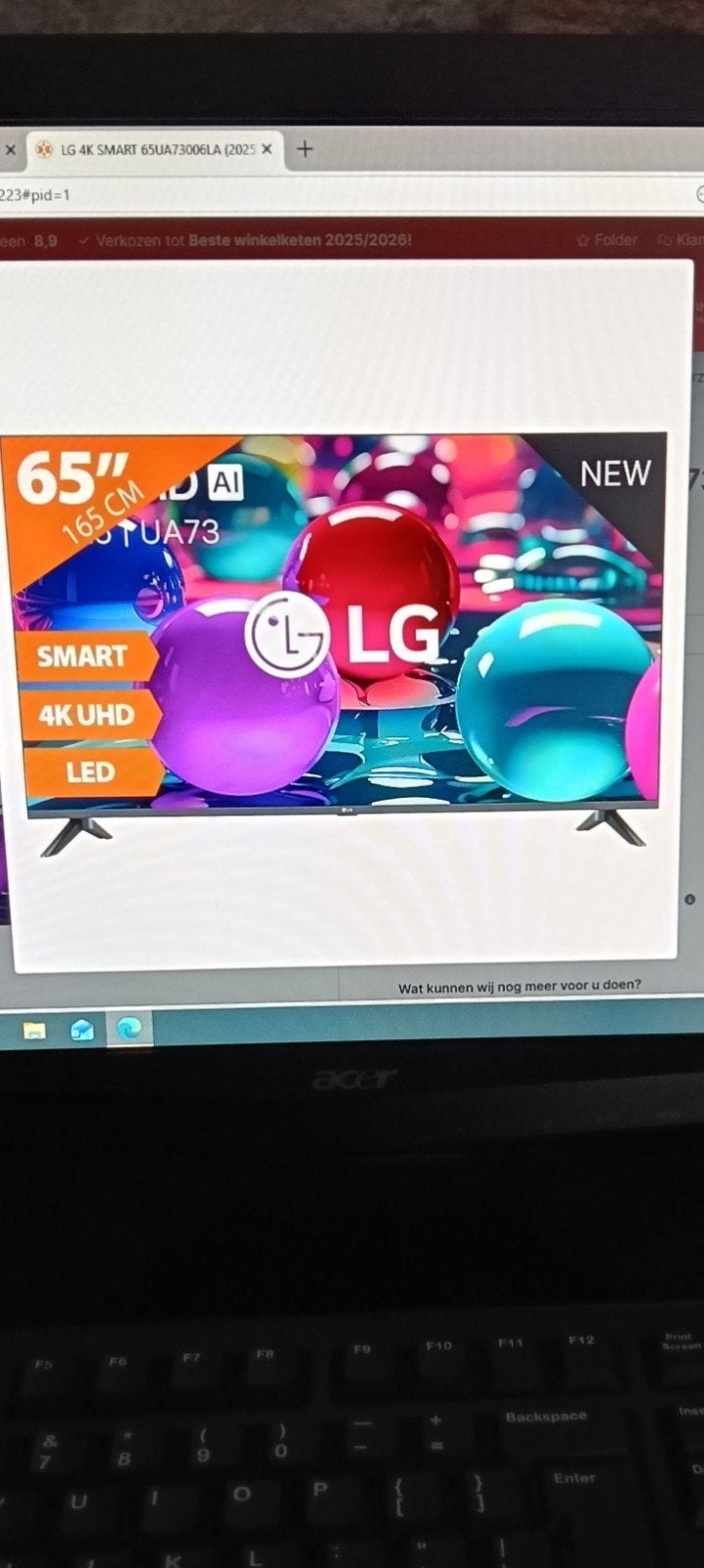 tv installeren  165 inch smart zie foto, Ophalen of Verzenden