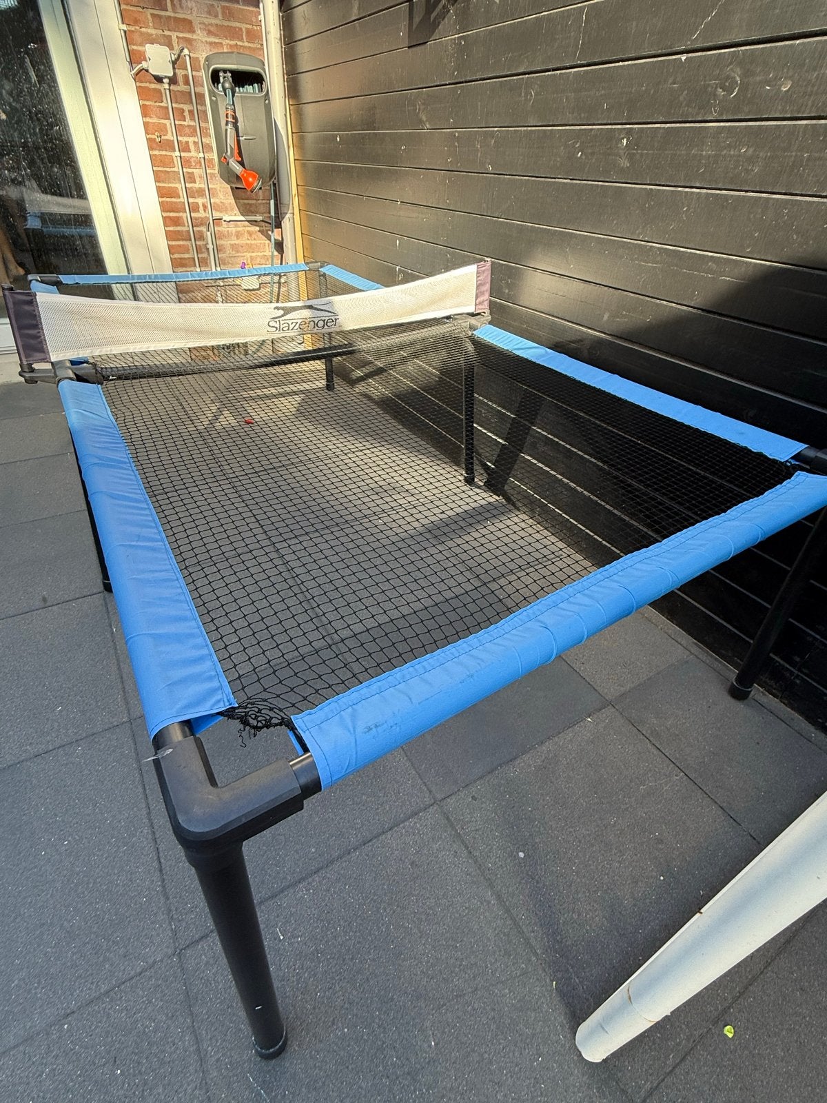 Slazenger Tafeltennistafel tafel spelen kind tafeltennis, Ophalen, Gebruikt, Tafel Outdoor, Wedstrijdformaat