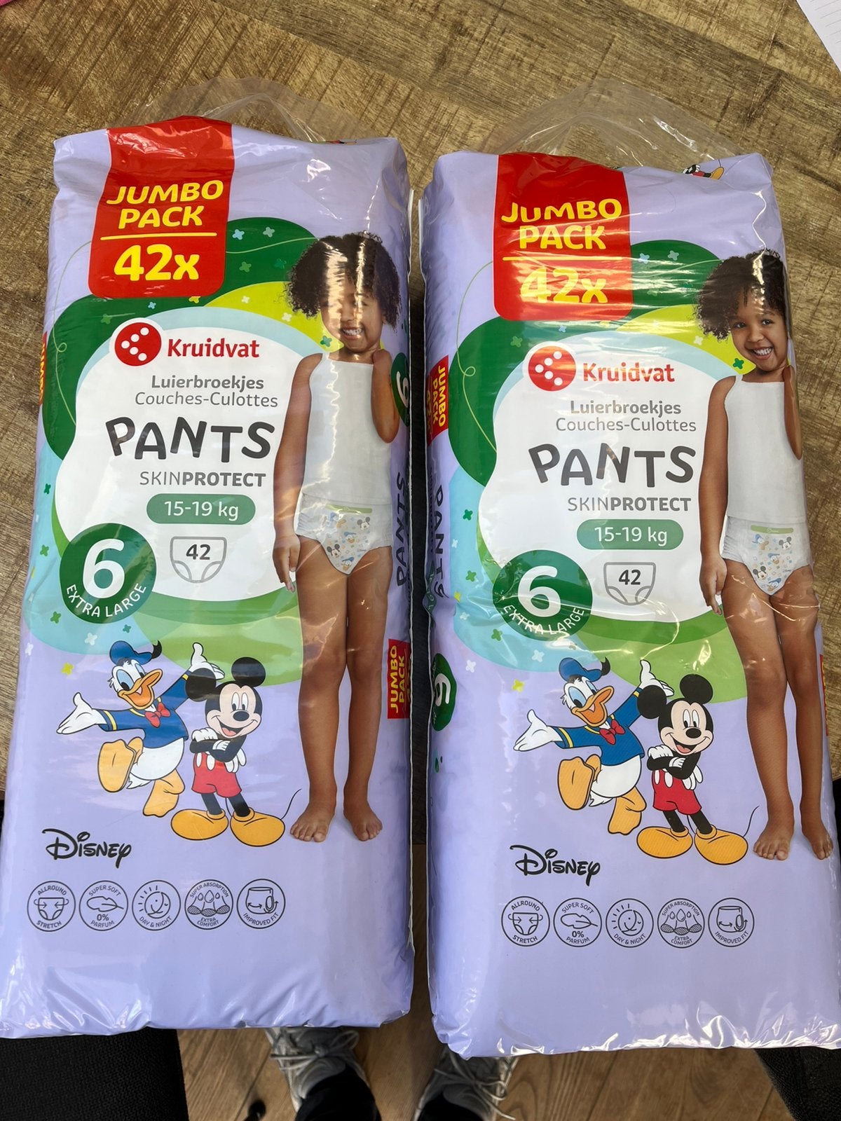 Twee pakken Kruidvat luierbroekjes maat 6 XL ongeopend, Overige typen, Zo goed als nieuw, Standaard, Ophalen