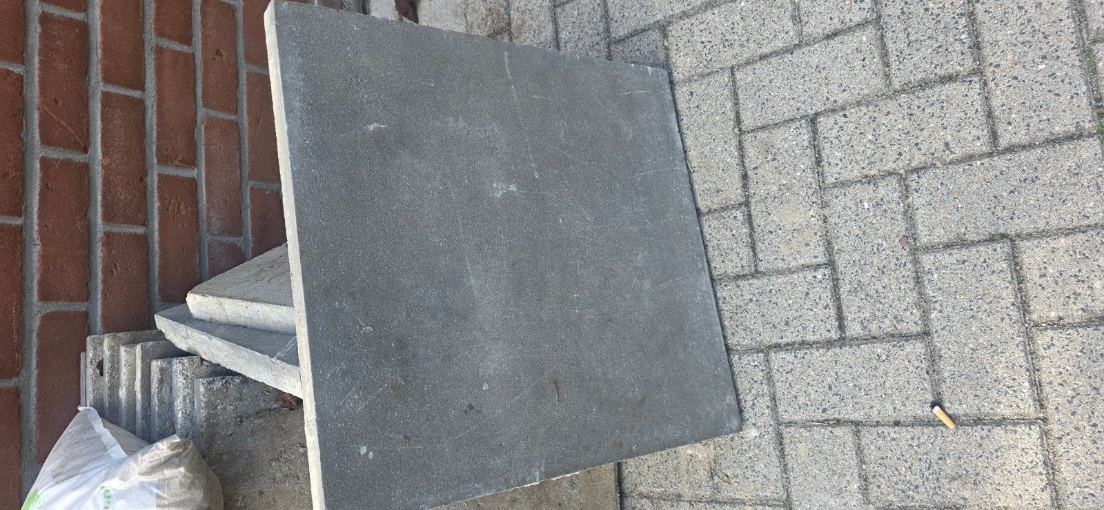 betonnen terrastegel60×60  10 stuks, Ophalen, Gebruikt, Minder dan 5 m², Beton