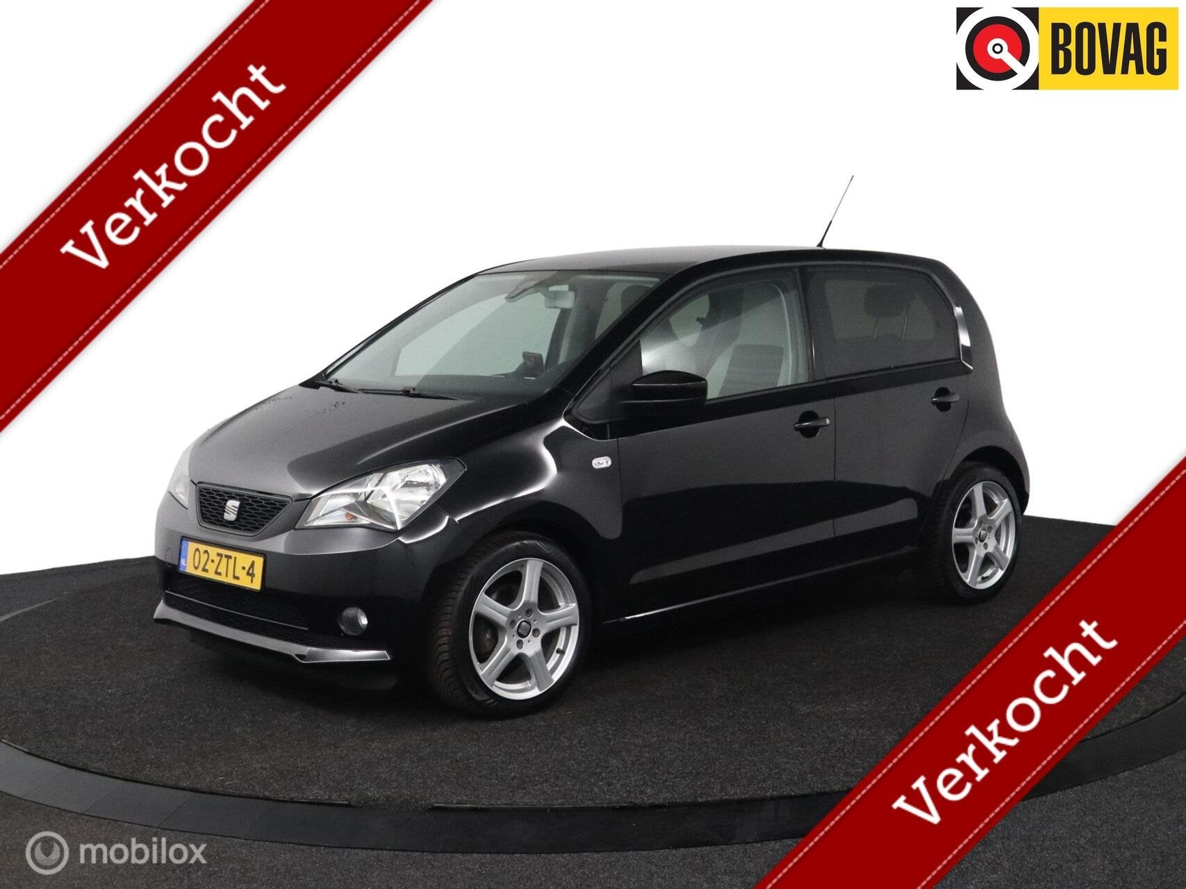 ## Verkocht ## Seat Mii 1.0 Style, Auto's, Seat, Euro 5, 840 kg, Mii, Zwart