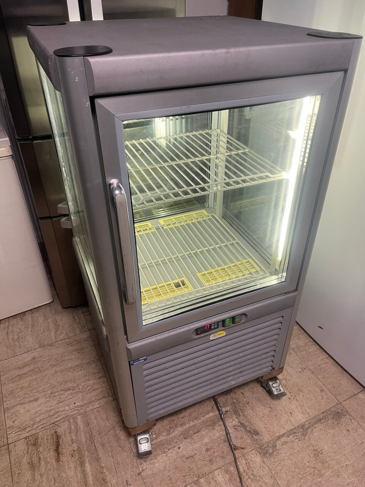Glazen Horeca koeler met verlichting, Ophalen of Verzenden, Gebruikt