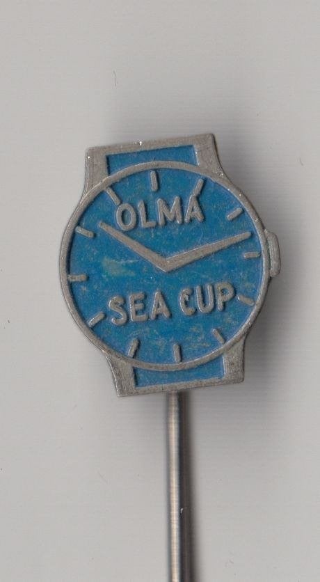 Olma Sea Cup Horloge speldje, Gebruikt, Niet vindbaar, Niet vindbaar, Speldje of Pin