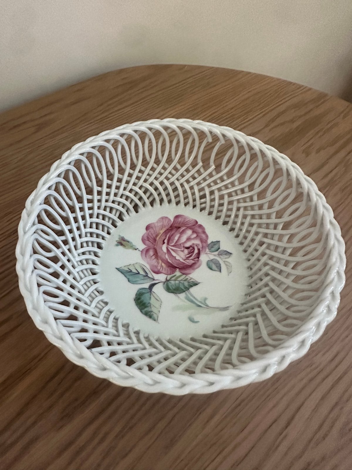 Villeroy & Boch Heinrich Praha Porseleinen Mandje Roos, Ophalen of Verzenden