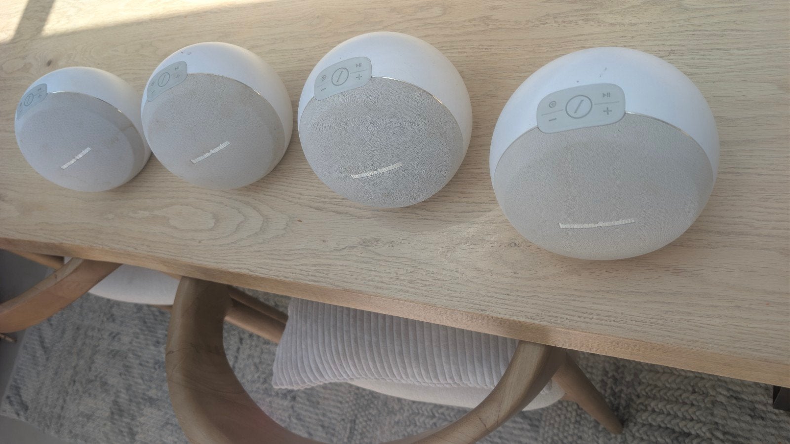 Harman Kardon Omni 10, wit  (4 stuks), Audio, Tv en Foto, Luidsprekers, Ophalen, Slimme speaker, Gebruikt, Bluetooth