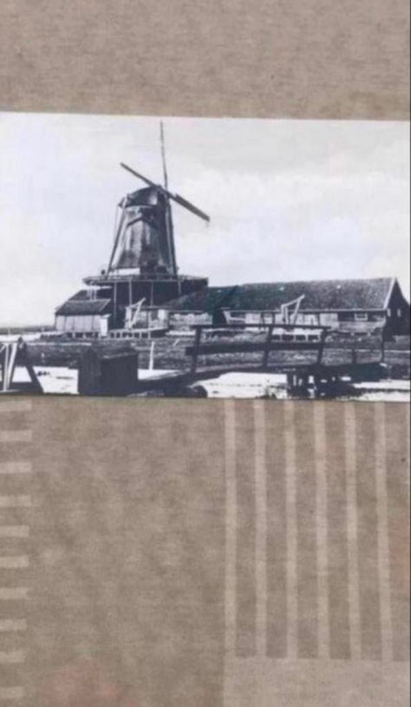 Ansichtkaart Krijtmolen 'de Krab' Zaandam, verbrand 1916, Ophalen of Verzenden, 1980 tot heden, Ongelopen, Noord-Holland