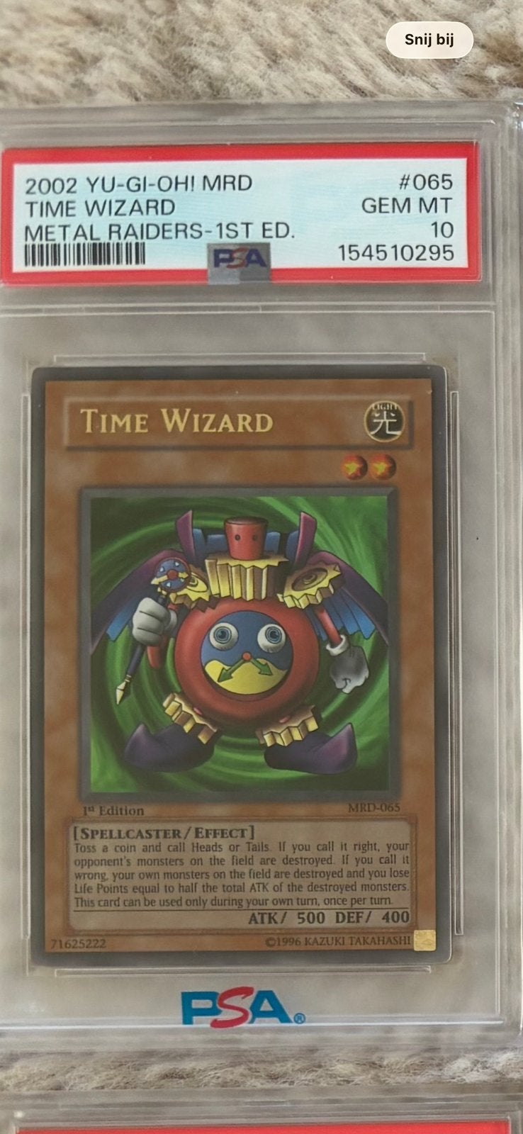 Time wizard mrd-065 first edition PSA 10, Ophalen of Verzenden, Nieuw