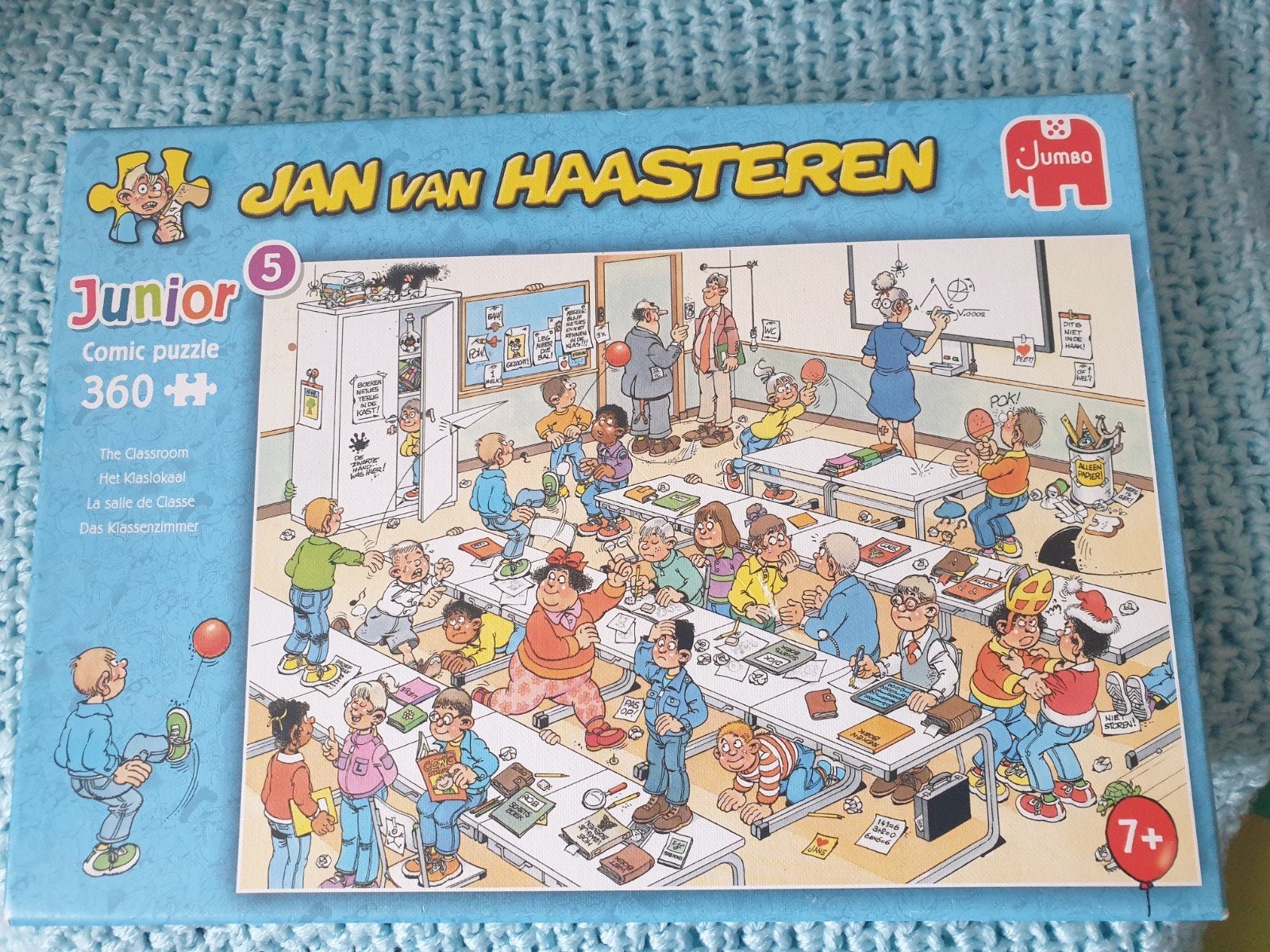 Jan van Haasteren Junior Comic Puzzel - Het Klaslokaal, Ophalen, Meer dan 50 stukjes, Gebruikt, 6 jaar of ouder