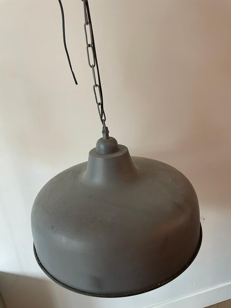 Grijze industiële lamp, Ophalen, Zo goed als nieuw, Minder dan 50 cm