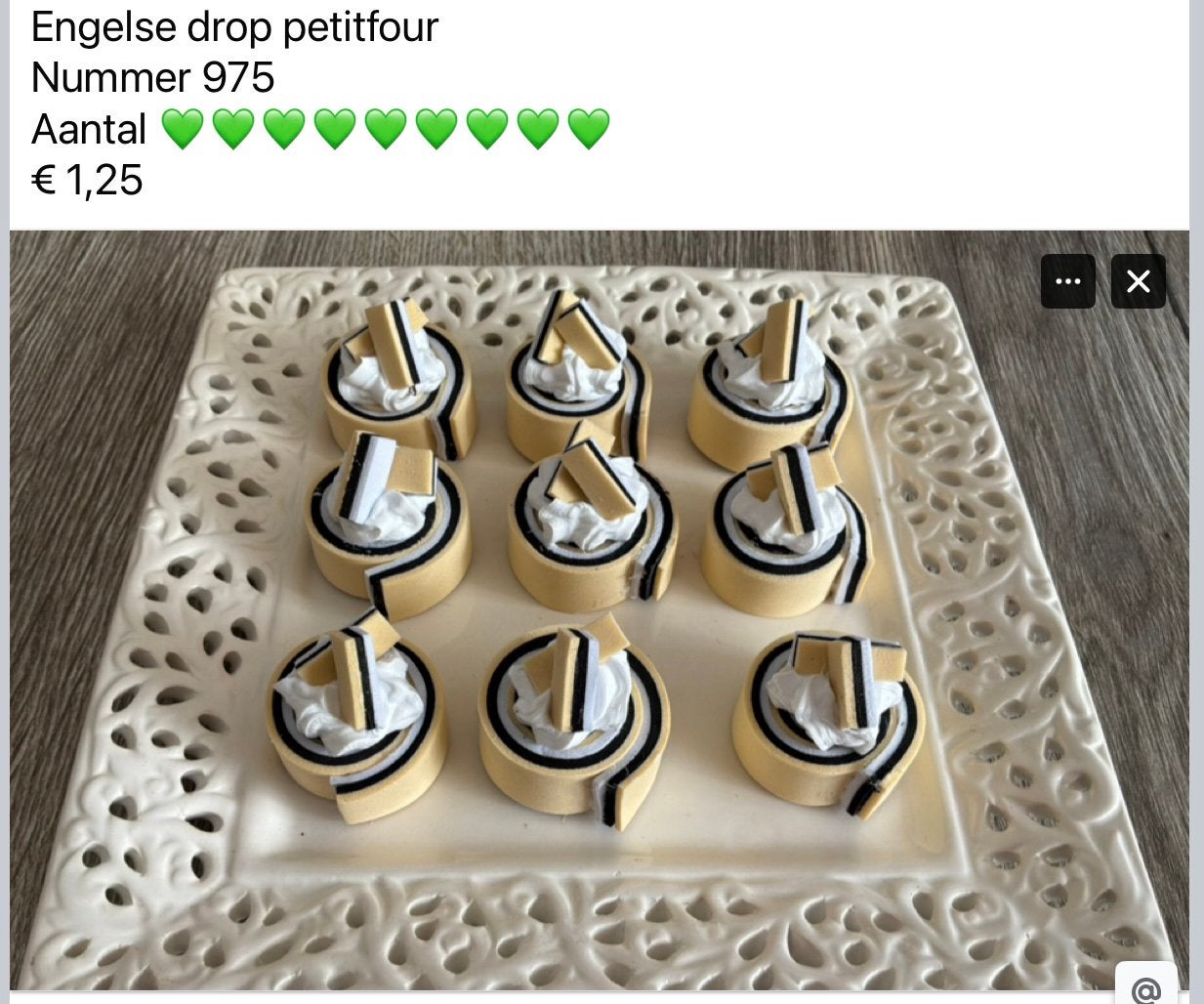 Div decoratie nep petitfours DEEL 2, Ophalen, Zo goed als nieuw
