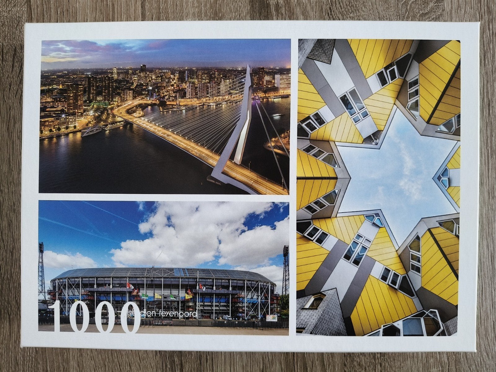 Puzzel 1000 stukjes Rotterdam, compleet, Ophalen of Verzenden, 500 t/m 1500 stukjes, Zo goed als nieuw, Legpuzzel