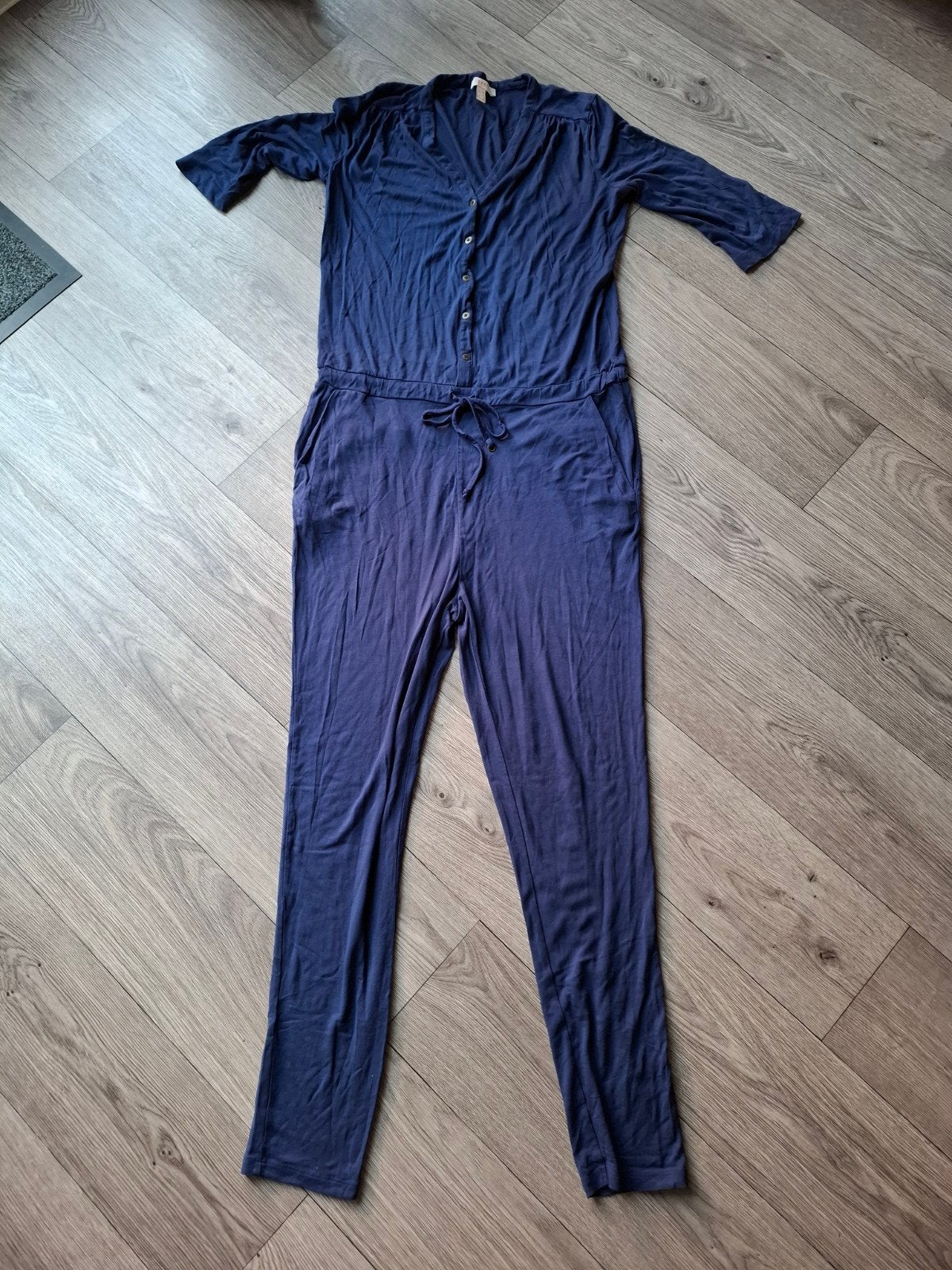 Esprit Jumpsuit Maat 38 - Zgan!, Maat 38/40 (M), Blauw, Ophalen of Verzenden, Zo goed als nieuw