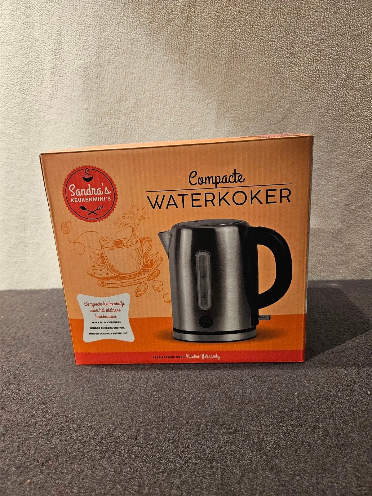 Sandra's Keukenmini's Compacte Waterkoker 1850-2200W Nieuw, Witgoed en Apparatuur, 1 tot 2 liter, Ophalen of Verzenden, Nieuw