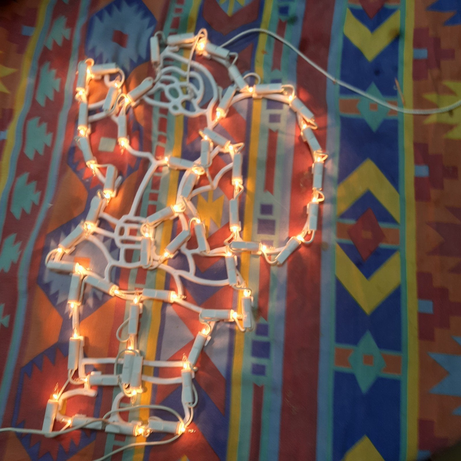 verlichte kerst raamdecoratie, Ophalen, Zo goed als nieuw